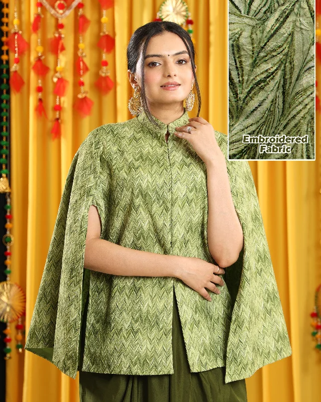 Limited Stock Available!Beyond Tradition:  One-of-a-Kind Green Women's Jacket