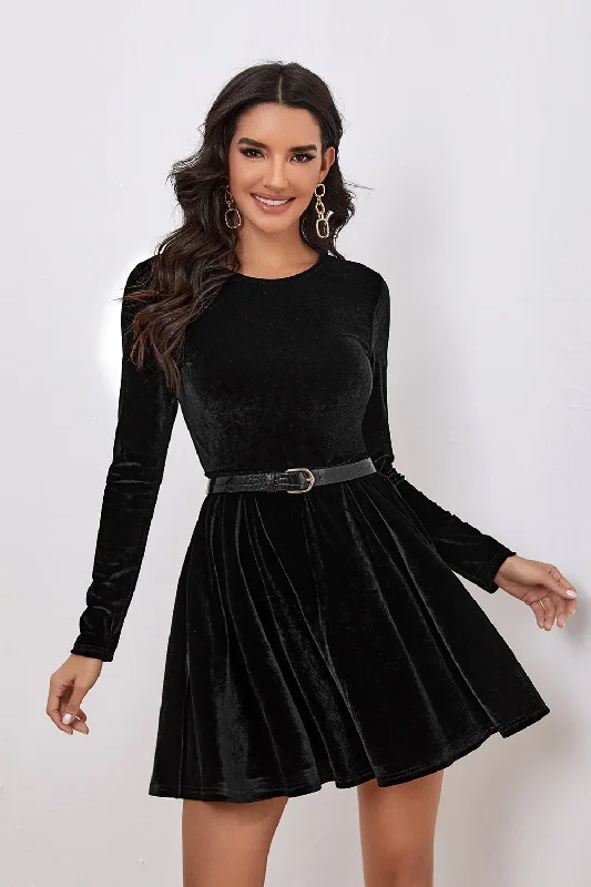 Sale Alert – Get Ready to Shop!Black A Line Long Sleeves Graduation Dress