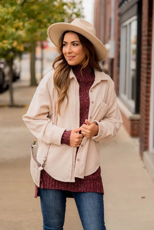 Limited Deals, Unlimited Savings!Button Corded Shacket