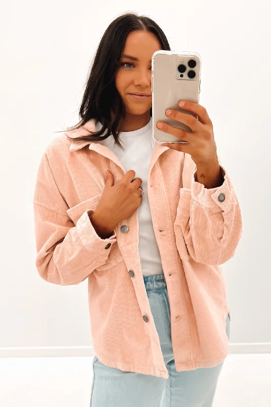 Limited Deals, Unlimited Savings!Charlie Cord Shacket Pale Pink