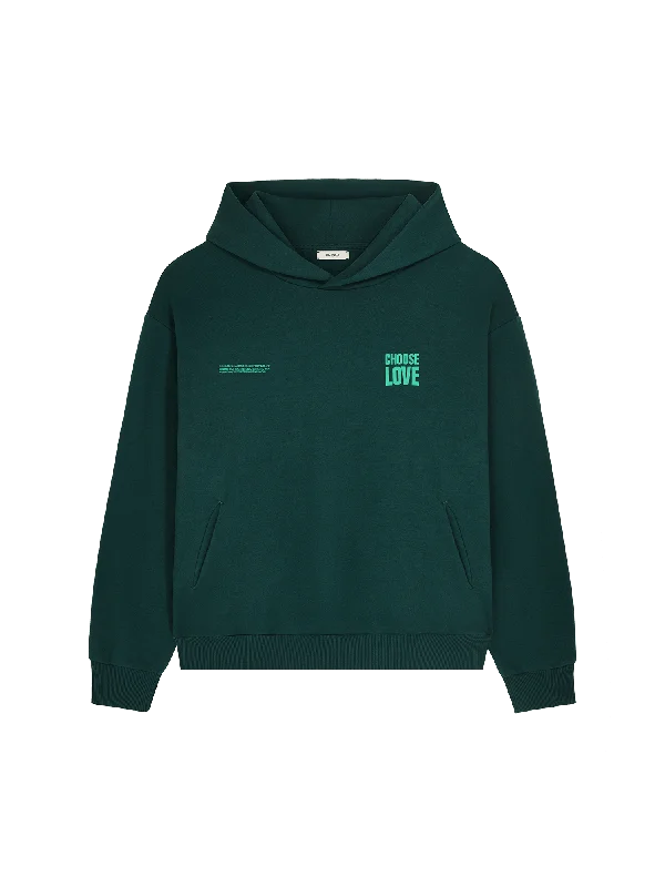 Save More Than Ever!Womens Choose Love Heavyweight Hoodie—foliage green