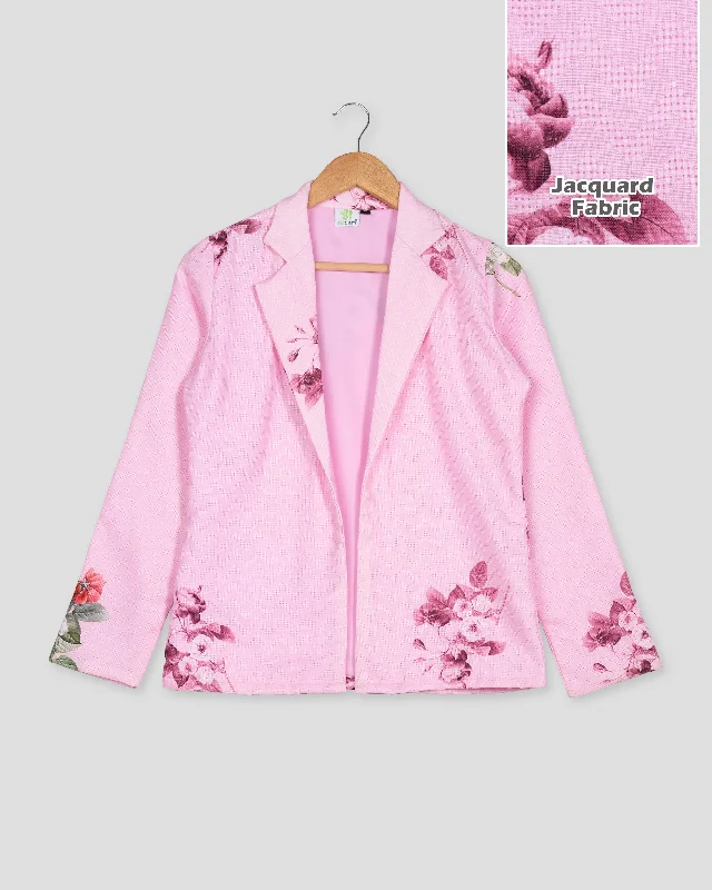 Shop Early, Save Big!Classic Floral Women's Jacquard Weave Jacket