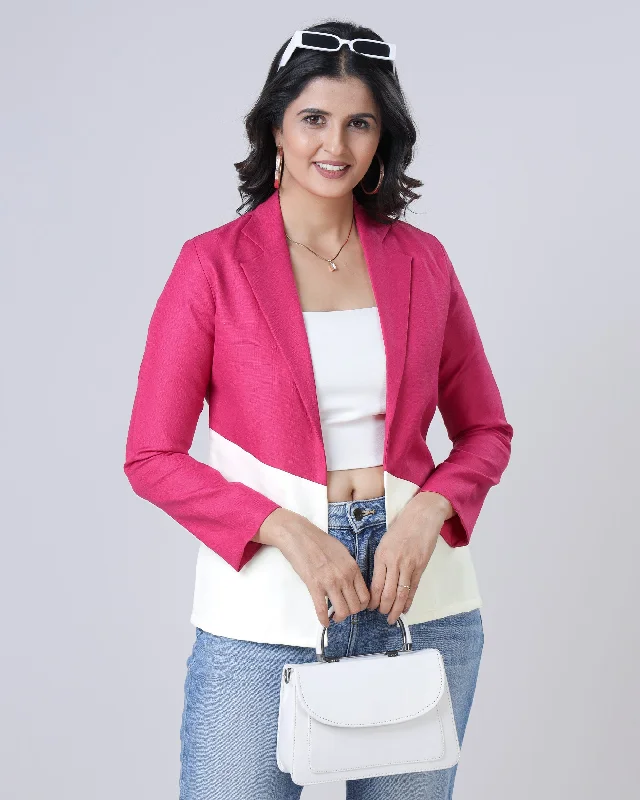 Get the Best for Less!Color Block Edit : Stylish Blend Cotton Women's Jacket