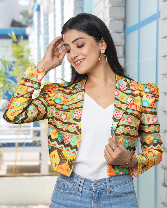 Huge Savings – Act Now!Colorful Elegance Ethnic Women's Jacket