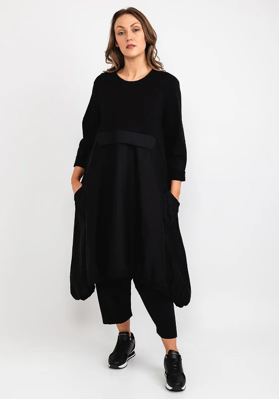 Hurry, Sale Ends Soon!d.e.c.k. by Decollage Curved Hem Dress, Black