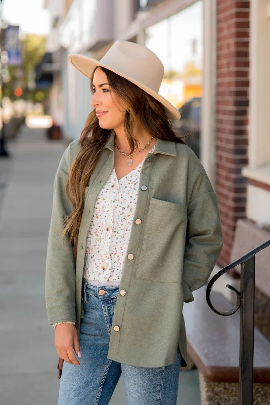Best Price of the Season!Deep Pocket Basic Shacket