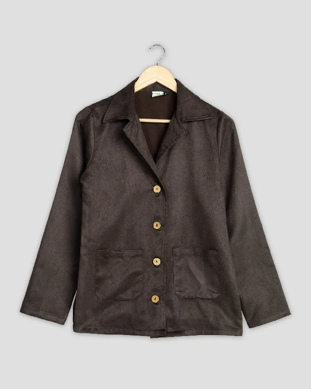 Steals and Deals Await!Elevate Your Style with Our Luxe Suede Jacket For Women