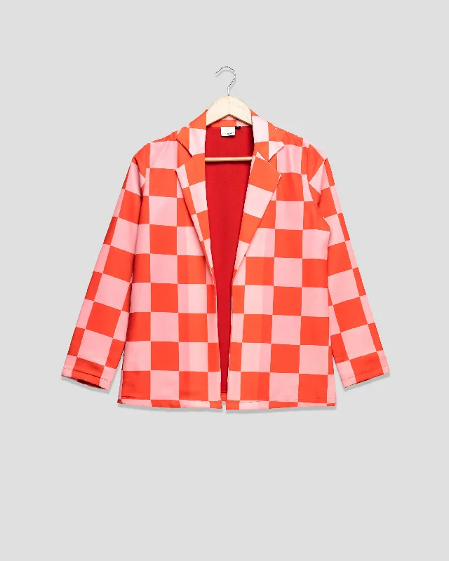 Limited-Time Price Drop!Elevate Your Style With Women's Checks Varsity Jacket
