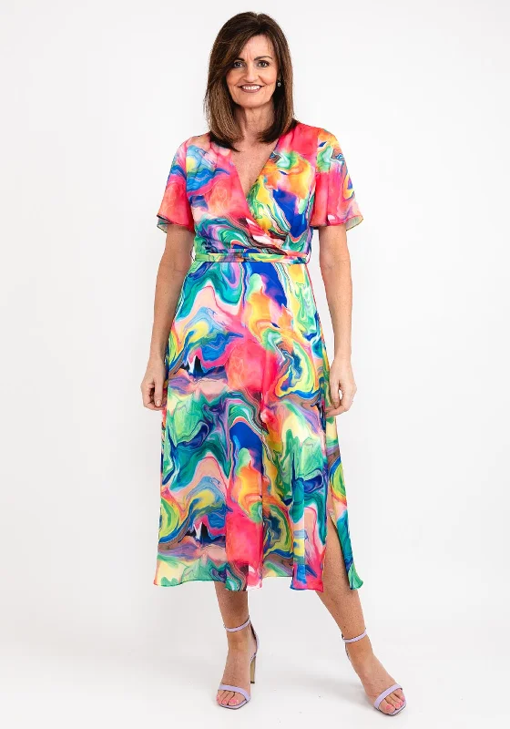 Only a Few Left – Order Now!Ella Boo Swirl Print Maxi Dress, Multi