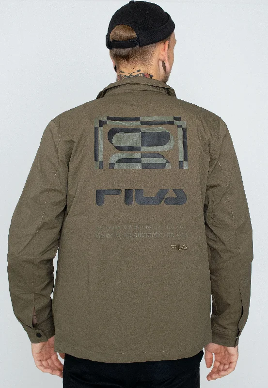 Buy More, Pay Less!Fila - Termoli Coach Burnt Olive - Jacket