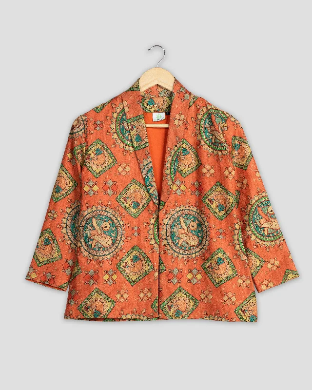 Your Shopping Spree Starts Here!Glamorous Madhubani Jacket For Women