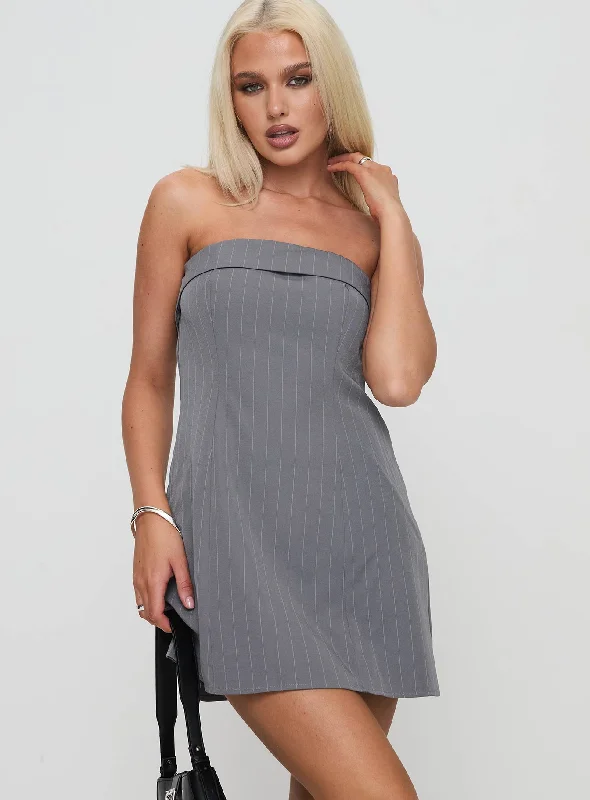 Incredible Savings Inside!Kaladin Strapless Mini Dress Grey