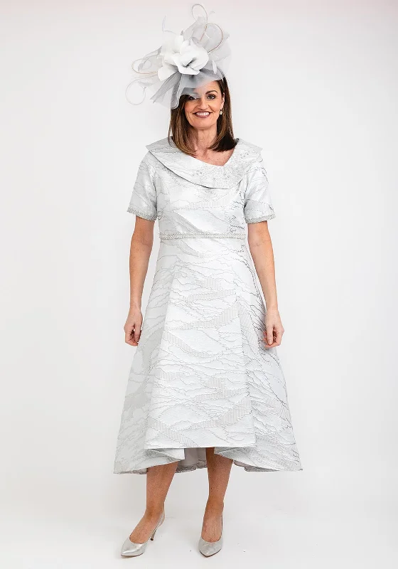 Flash Deals – Act Quickly!Bella Premium Metallic Embellished Dress, Silver