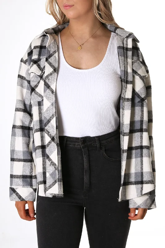 Exclusive Offers You’ll Love!Maison Shacket Grey