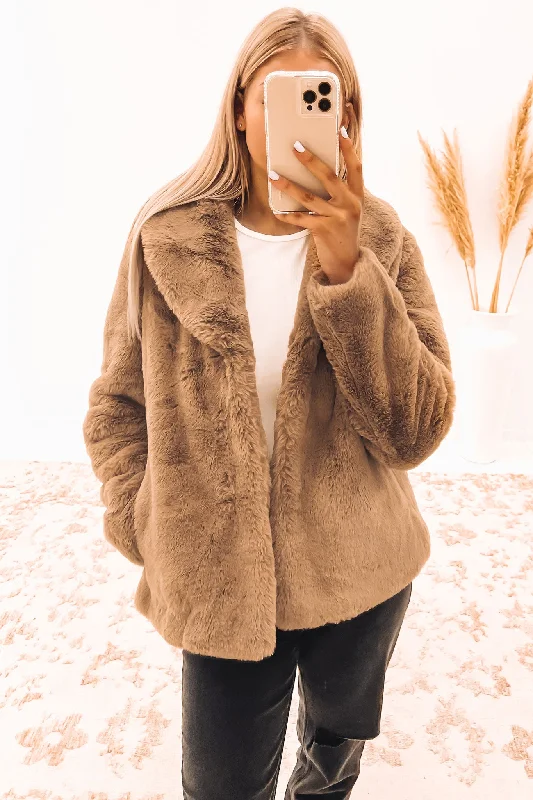 Shop Now and Save!Marni Faux Fur Jacket Almond