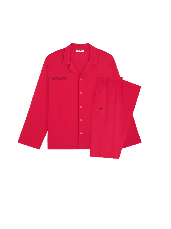 Save More with Every Purchase!Mens 365 Lightweight Short Pyjama Shorts Set —goji red