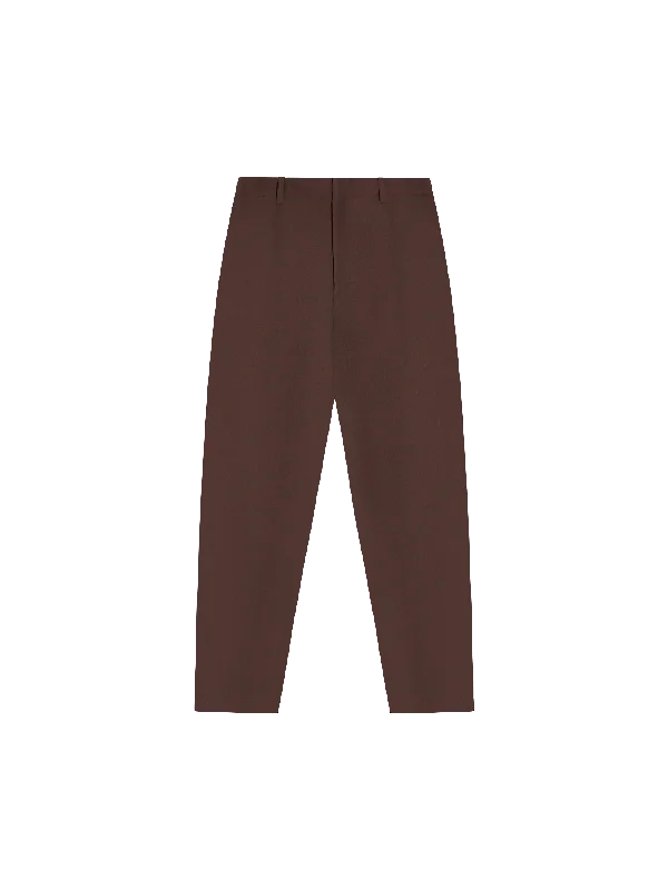 Limited Stock Available!Mens Organic Cotton Regular Fit Trouser—chestnut brown