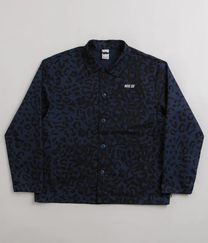 Your Exclusive Offer Awaits!Nike SB Print Chore Jacket - Midnight Navy / White