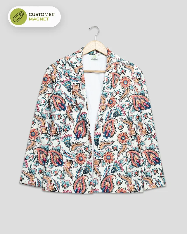 Save Up to 50% Off!Paisley Printed sequined Velvet Jackets for Glamorous Style