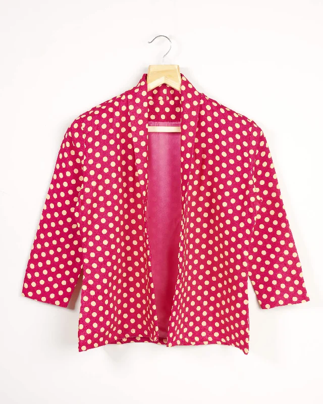 Every Deal is a Steal!Polka Dots Printed Kimono Jacket