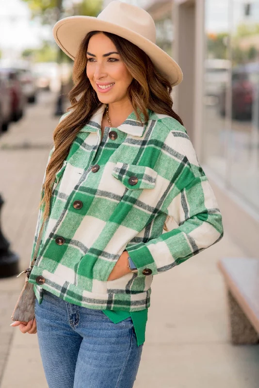 Time to Save Big!Pop Of Color Plaid Shacket