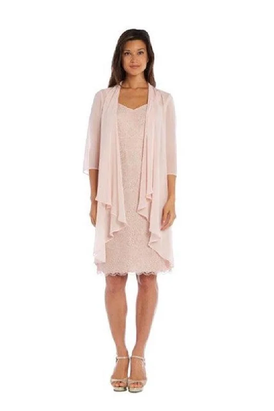 Your Discount is Waiting!R&M Richards 3001 Short Mother Of The Bride Dress Peach