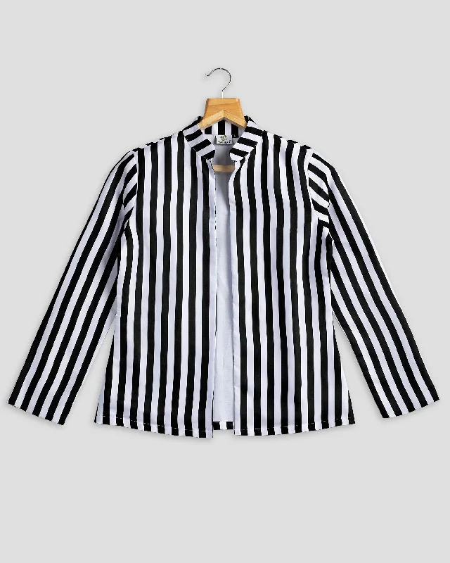 Find the Best Deals Here!Black Stripes Hangup Jacket For Women