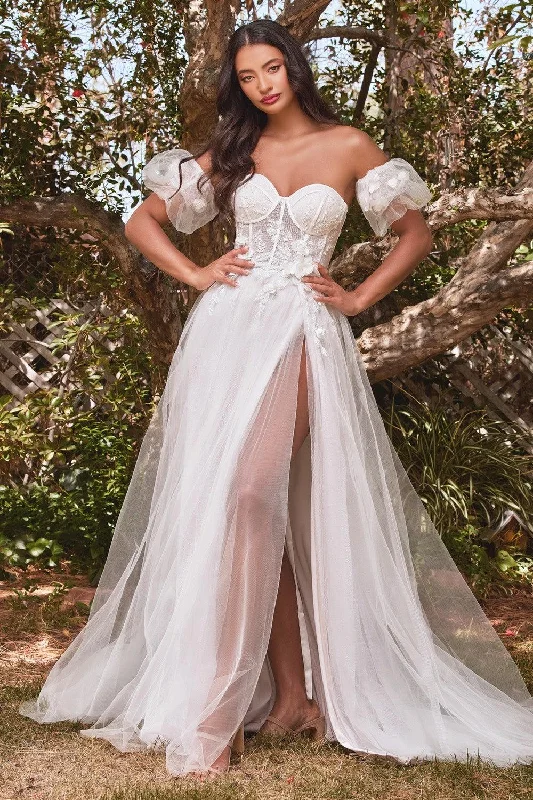 Shop Today, Save Tomorrow!Cinderella Divine CB080W Strapless Floral Wedding Dress