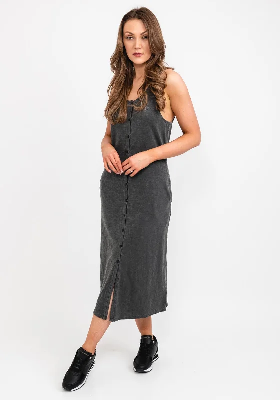Limited Deals, Unlimited Savings!Superdry Womens Vintage Logo Jersey Dress, Washed Black