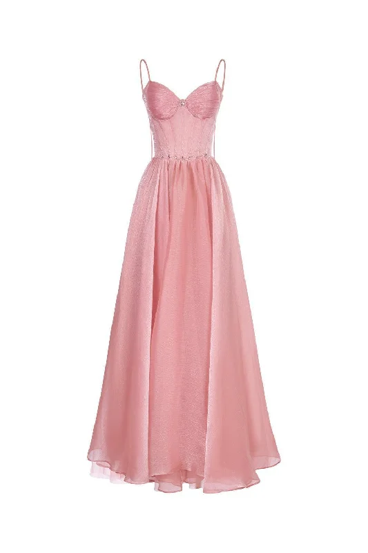 Score Huge Discounts Today!The Wings A-line Spaghetti Strap Chiffon Floor Length Dress