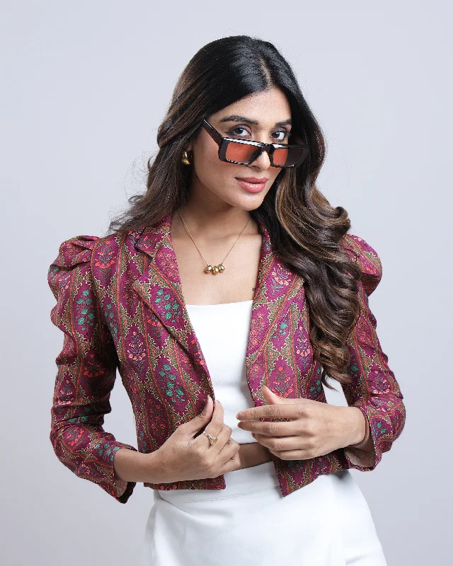Your Chance to Save is Now!Trendy Mughal Art Short Jacket For Women