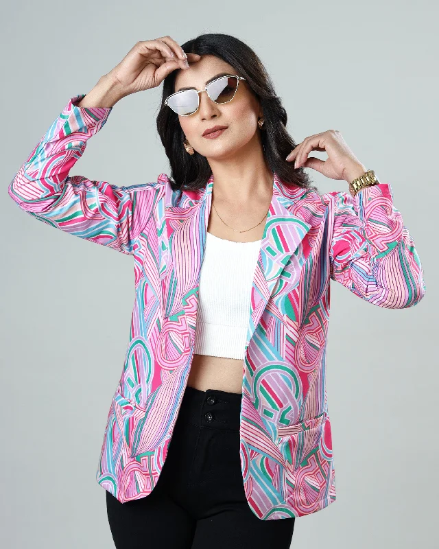 Time to Snag a Bargain!Unveiling Art: Women's Abstract Jacket