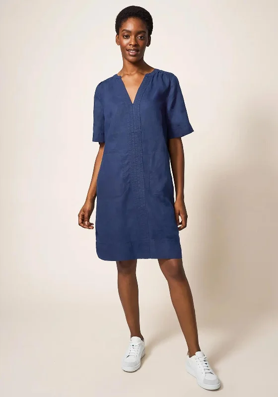 Your Favorite Sale is Back!White Stuff June Linen Tunic Dress, Navy