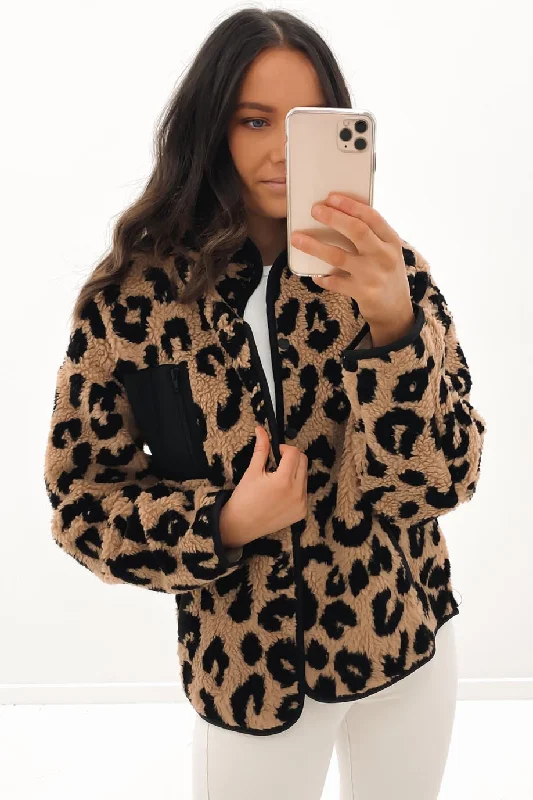 More Discounts, More Joy!Wild Teddy Jacket Print