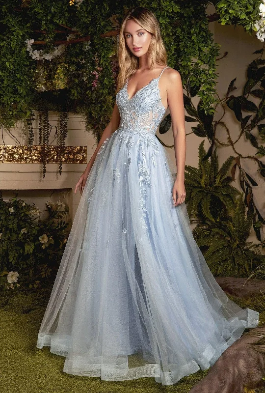 Every Deal is a Steal!Andrea & Leo A1049 Strapless Printed Prom Dress