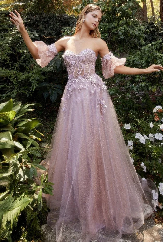 One Click Away from Big Savings!Andrea & Leo A1108 Strapless Floral Prom Gown