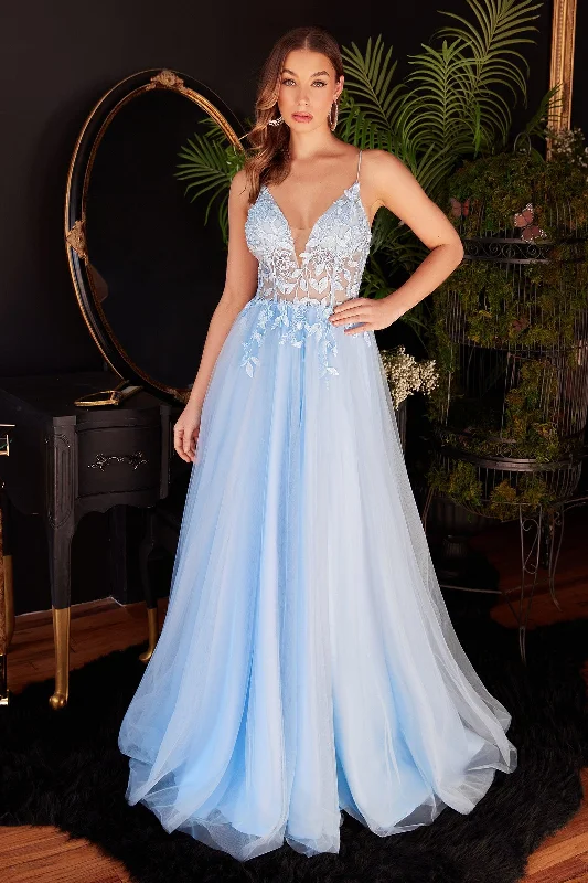 Best Deals Just for You!Cinderella Divine CD2214 Spaghetti Strap Prom Dress