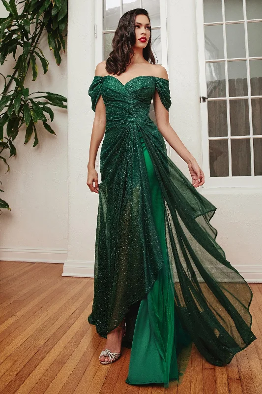 Shop Today, Save Tomorrow!Cinderella Divine CD878 Off Shoulder Long Formal Dress