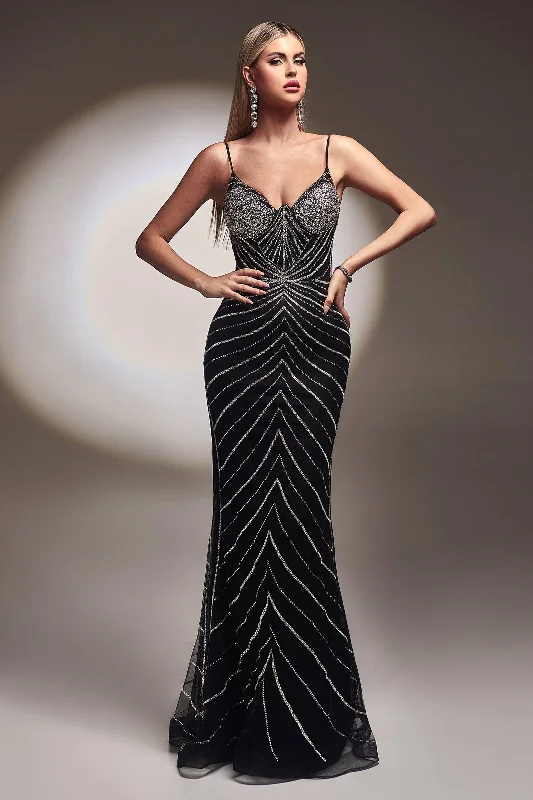 Mega Sale Happening Now!Cinderella Divine CR866 Sparkling Long Evening Gown