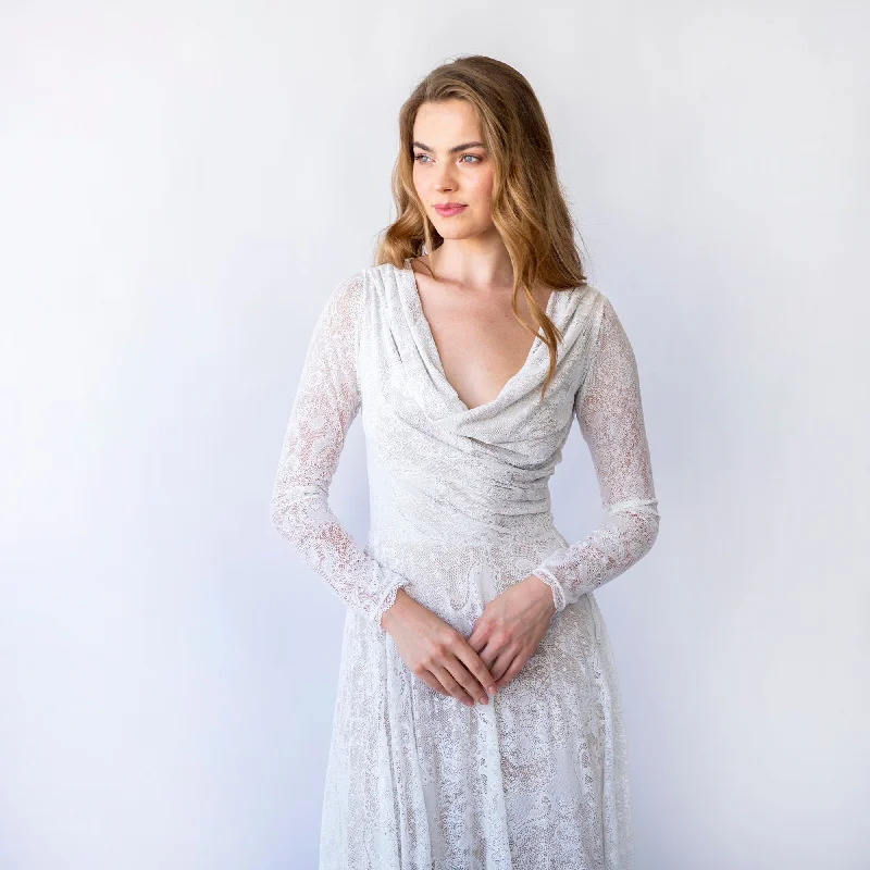 Hurry, Sale Ends Soon!Draped Neckline Dress #1459