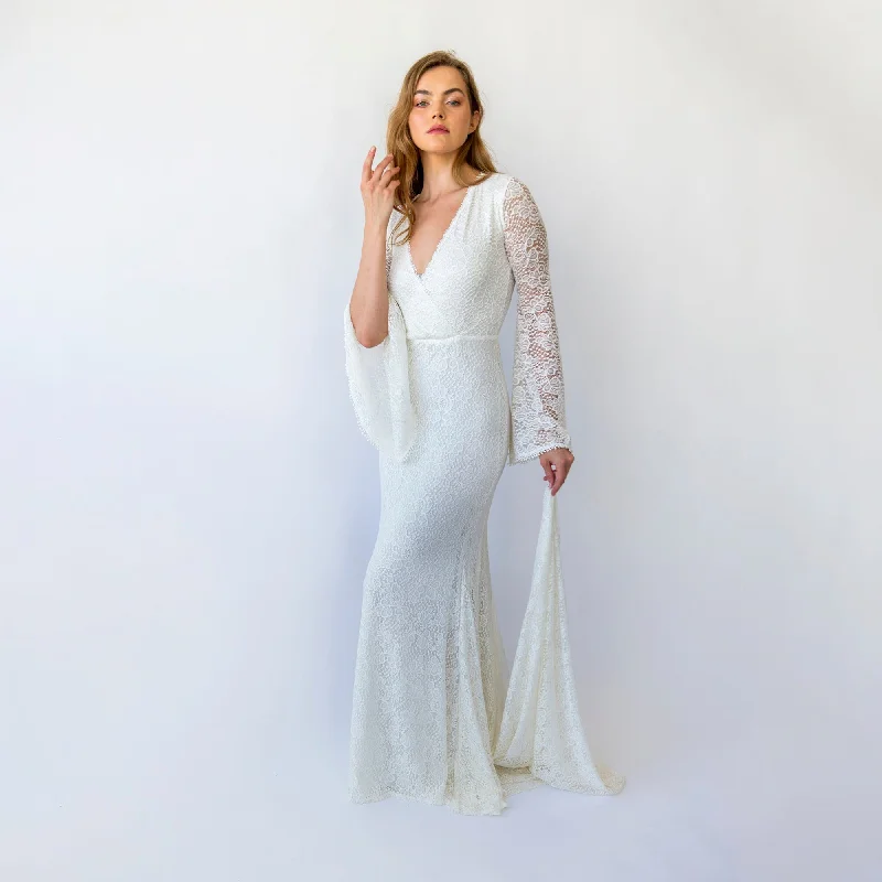 Shop Early, Save Big!Wrap Neckline Wedding Dress #1463