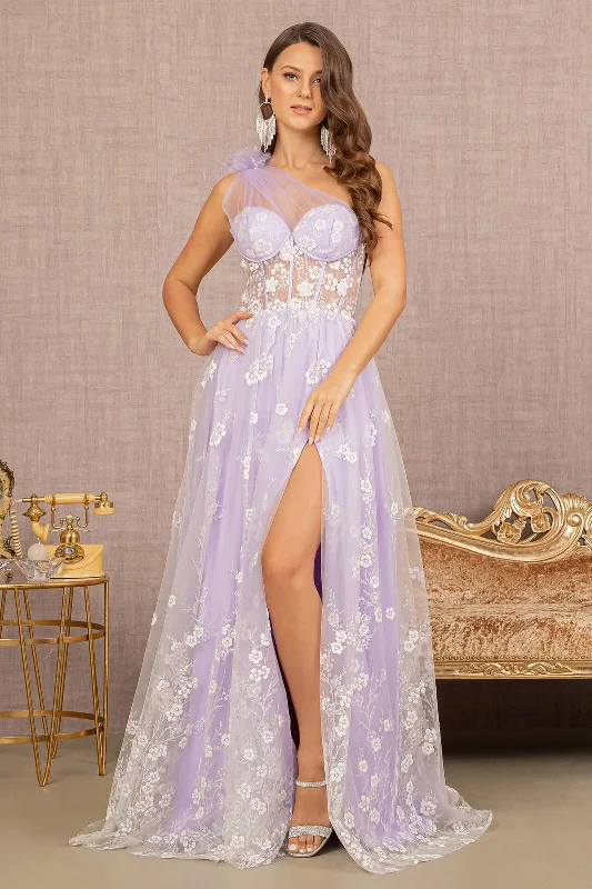 Save More with Every Purchase!Long One Shoulder Prom Gown
