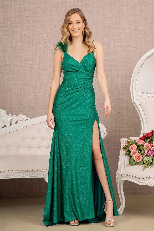Get More, Spend Less – Shop Now!Long Spaghetti Strap Fitted Prom Dress