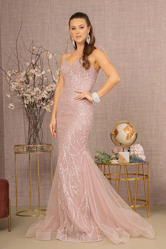 Incredible Savings Inside!Long Spaghetti Strap Trumpet Prom Gown