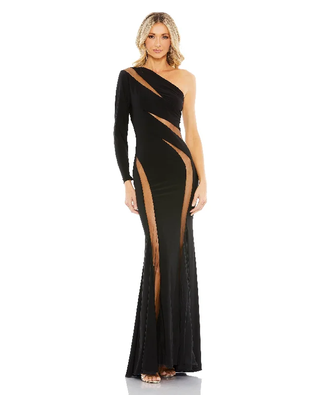 Only a Few Left – Order Now!Mac Duggal 11311 Long One Shoulder Formal Dress
