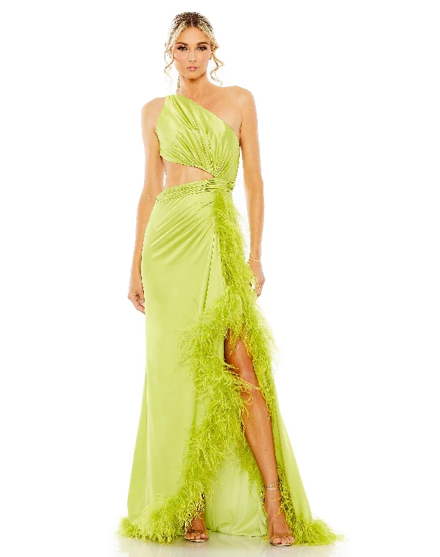 One Day Only – Huge Savings!Mac Duggal 11689 Prom Long One Shoulder Formal Gown