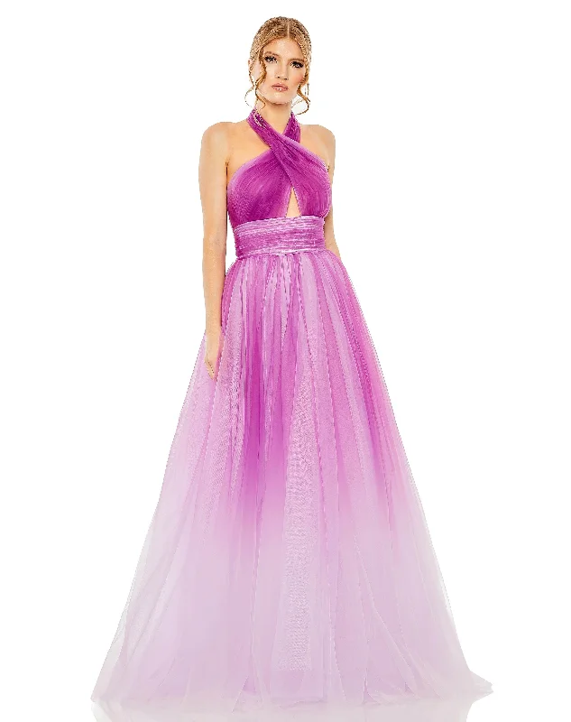 Unmissable Offers Await!Mac Duggal 20554 Long Halter Prom Ball Gown