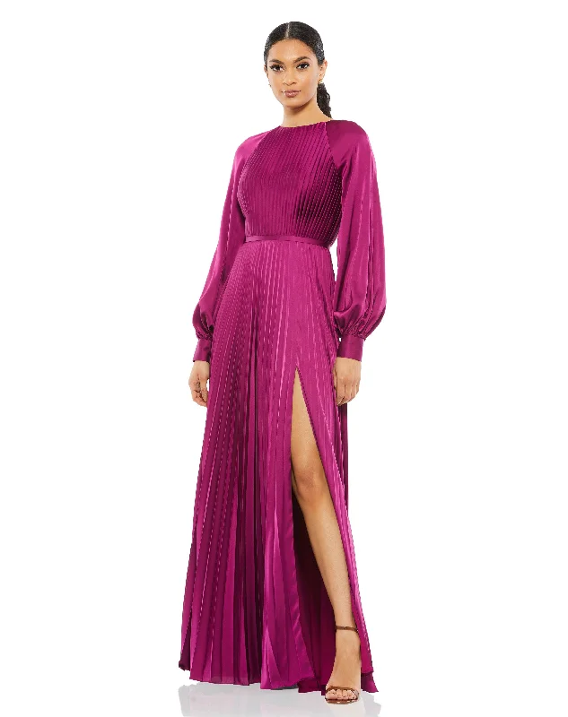 Your Exclusive Offer Awaits!Mac Duggal 26590 Long Sleeve Formal Pleated Dress