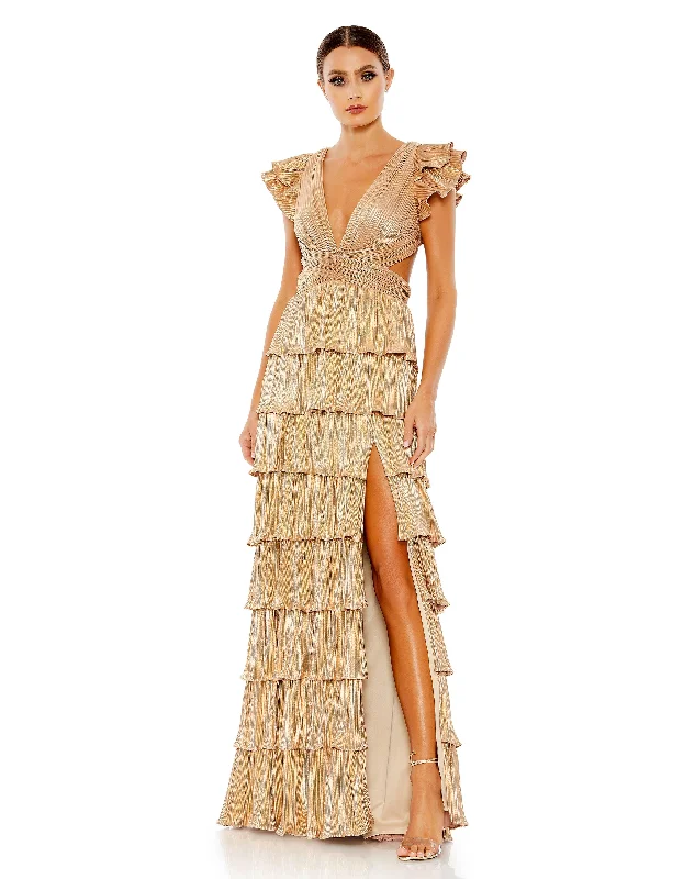 Shop Smart, Save Big!Mac Duggal 26740 Long Formal Metallic Prom Gown