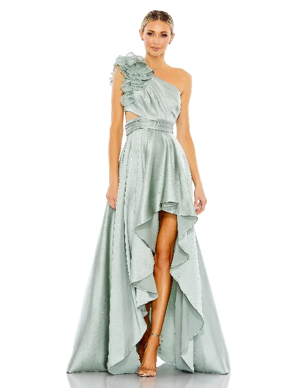 Your Best Deals Are Here!Mac Duggal 49523 High Low One Shoulder Prom Dress